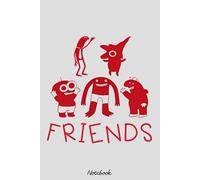 Funny And Cute Smiling Friends Characters Notebook: 6x9 Blank Lined Notebook, Journal, Diary, Note Pad, Writing Notes, 120 Pages, For Students, Work or Personal Use