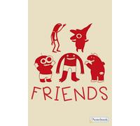 Funny And Cute Smiling Friends Characters Notebook: White Paper Interior with Matte Finish Cover