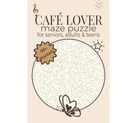 Funny and relaxing maze puzzel : coffee themed: A 6x9 inches minimalistic coffe themed maze puzzel with nice pages,great relaxing and easing stress perfect for vacations gift for everyone