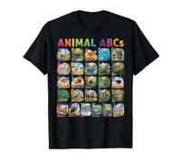 Funny Animal Alphabet A-Z ABCs Learning Letters for Kids Maglietta