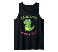 Funny Animal Cool Kids Always Smile, Crocodile Alligator Canotta