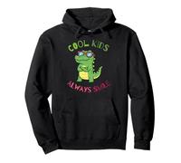 Funny Animal Cool Kids Always Smile, Crocodile Alligator Felpa con Cappuccio