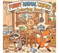 Funny Animal Crimes Coloring Book: Silly Heists, Sneaky Mischief, and Cute Animals Causing Trouble for Relaxation and Stress Relief for Kids, Teens, and Adults