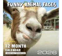 Funny Animal Faces Calendar 2026: A year of hilarious expressions from the animal kingdom