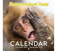 Funny Animal Faces Calendar 2026: Whiskers, Snorts & Wacky Expressions | Kalender Calendario Calendrier | A Gift That Makes You Smile