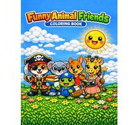 Funny Animal Friends: Coloring Book