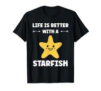 Funny Animal Ocean Life is Better with a Starfish Maglietta