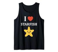 Funny Animal Ocean Minimalist Simple i Love Starfish Canotta