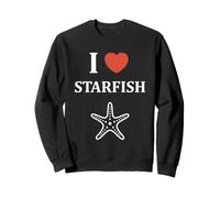 Funny Animal Ocean Minimalist Simple i Love Starfish Felpa