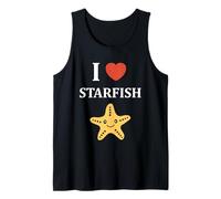 Funny Animal Ocean Simple i Love Starfish Canotta