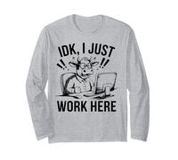 Funny Animal Pun Meme, Lavoro Qui! Maglia a Manica