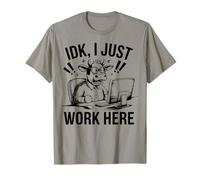 Funny Animal Pun Meme, Lavoro Qui! Maglietta