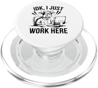 Funny Animal Pun Meme, Lavoro Qui! PopSockets PopGrip per MagSafe