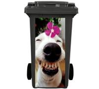 Funny Animal Trash Can Stickers Large Static Cling Decals