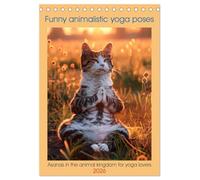 Funny animalistic yoga poses (Desk Calendar 2026 DIN A5 portrait), CALVENDO 12 Month DeskCalendar: Asanas in the animal kingdom for yoga lovers