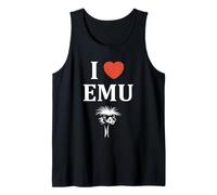 Funny Animals Emus Minimalist Bird Simple i Love Emu Canotta