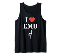 Funny Animals Emus Minimalist Bird Simple i Love Emu Canotta