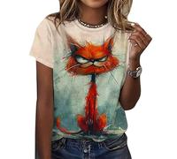 Funny Animals T-Shirt Stampata in 3D per Le Donne Cani Giraffa Anatra Grafica Tee Moda Estiva O-Collo a Maniche Corte Streetwear Pullover Top