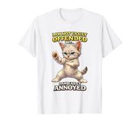 Funny Annoyed Cat Meme Karate Kitten Sarcastic Humor Maglietta