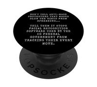 Funny Anti Mask & Social Distancing Sarcastic Dank Meme Joke PopSockets PopGrip Adesivo