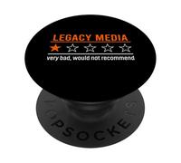 Funny Anti Propaganda Legacy Media non consiglierebbero PopSockets PopGrip Adesivo