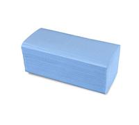 Funny Asciugamani di carta, 2 strati, piegati ZZ/V, 24,5 x 22 cm, blu, confezione da 1 (1 x 4000 pezzi)