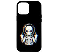 Funny Astronaut Alien Flipping Middle Finger Custodia per iPhone 12 Pro Max