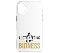 Funny Auctioneering è la mia offerta per banditori di offerte che chiama giochi di parole Custodia per iPhone 16 Plus