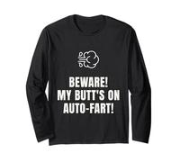 Funny Auto-Fart Humor Tee Novelty Christmas 2025 Gag Saying Maglia a Manica
