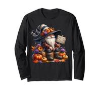 Funny Autumn GNOME Graphic for Women Men And Kids Hello Fall Maglia a Manica