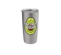 Funny Avocado Lover But First Avocado Bicchiere termico in acciaio inox doppia parete