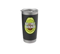 Funny Avocado Lover But First Avocado Bicchiere termico in acciaio inox doppia parete