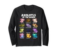 Funny Axolotl Lovers Axolotls of The World Maglia a Manica