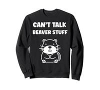 Funny Baby Beavers Minimalist Cute Can't talk Beaver Felpa