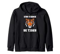 Funny baby cute tigers quote stay fierce be tiger Felpa con Cappuccio