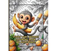 FUNNY BABY MONKEY COLORING BOOK.