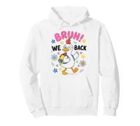 Funny Back To School Duck Bruh We Back First Day Kids Felpa con Cappuccio