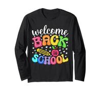 Funny Back to School Vibes for Teachers And Kids Maglia a Manica