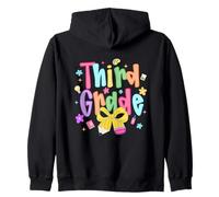 Funny Back to School Vibes for Third Grade Teacher Kids Felpa con Cappuccio