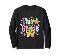 Funny Back to School Vibes for Third Grade Teacher Kids Maglia a Manica