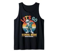 Funny Back to School Vibes Retro Skeleton School Mode Kids Canotta