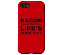 Funny Bacon Lovers - Ama il bacon Meat Eater Carnivore Humor Custodia per iPhone SE (2020) / 7/8