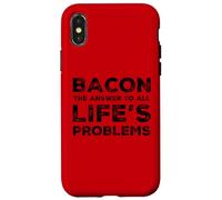 Funny Bacon Lovers - Ama il bacon Meat Eater Carnivore Humor Custodia per iPhone X/XS