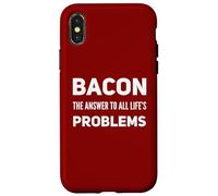 Funny Bacon Lovers - Ama il bacon Meat Eater Carnivore Humor Custodia per iPhone X/XS