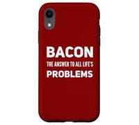 Funny Bacon Lovers - Ama il bacon Meat Eater Carnivore Humor Custodia per iPhone XR