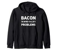 Funny Bacon Lovers - AMA Il Bacon Meat Eater Carnivore Humor Felpa con Cappuccio