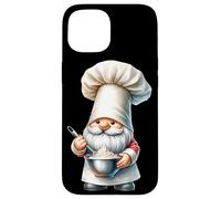 Funny Baker Gnome Dad With Large Baker Hat For Baking Mom Custodia per iPhone 15