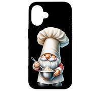 Funny Baker Gnome Dad With Large Baker Hat For Baking Mom Custodia per iPhone 16