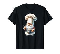 Funny Baker GNOME Dad with Large Baker Hat for Baking Mom Maglietta