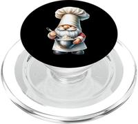 Funny Baker Gnome Dad With Large Baker Hat For Baking Mom PopSockets PopGrip per MagSafe